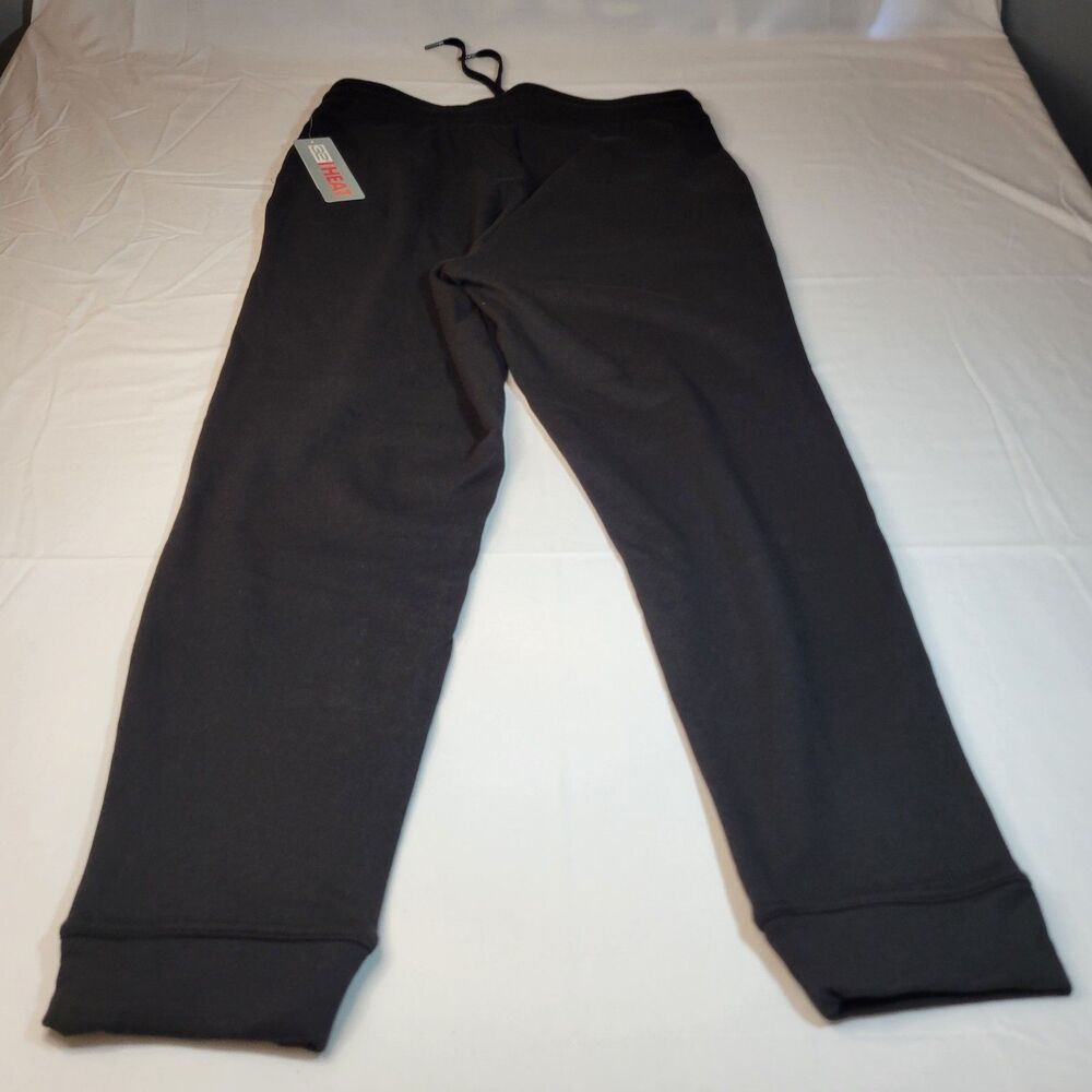 32 Degrees Heat Womens Medium Jogger Pants Black Fleece Sweatpants Lounge NWT M